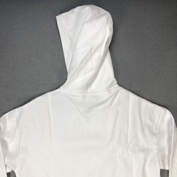 Heads Or Tails Hoodie Mens Sz Large White Skull Snake Rhinestones Pull Over Rare - Picture 7 of 16